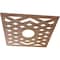 Ekena Millwork Chevron Wood Fretwork Pierced Ceiling Medallion, Walnut, 38"OD x 9 7/8"ID x 3/8"T CMWP38X38X0375CHWA - alternate 5